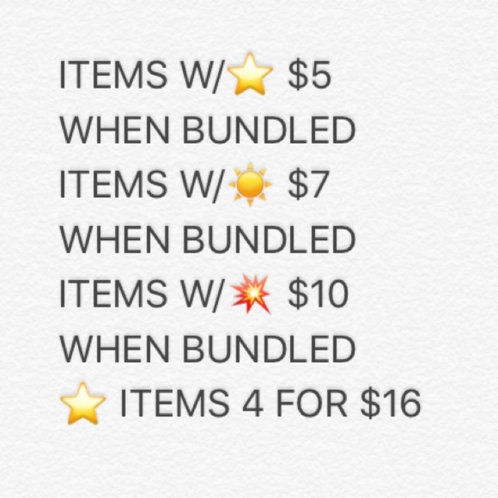 BUNDLE DISCOUNT!!!